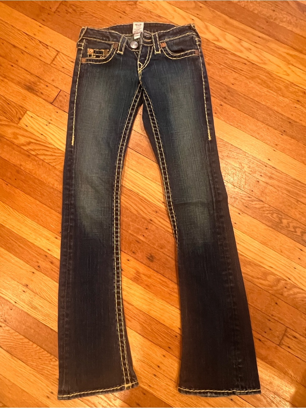 Vintage True Religion Women’s Johnny Super T Low Rise Jeans – Size 24